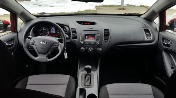 Interior of my Kia Forte Ex 2014