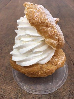 Cream puff $1.99. The cream isn't too sweet. Love it!