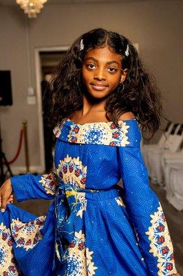 Girls Clothing in African  Print.