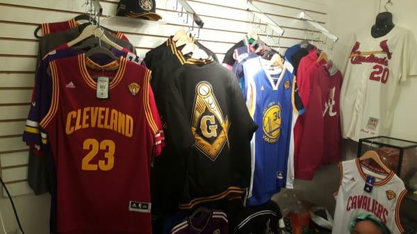 Outstanding mix of sports apparel and Authentic Autographed Memorabilia.