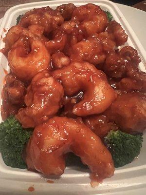 Chicken and Shrimp General Tso