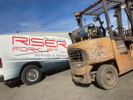 We service propane, electric, and diesel forklifts in the Inland Empire.