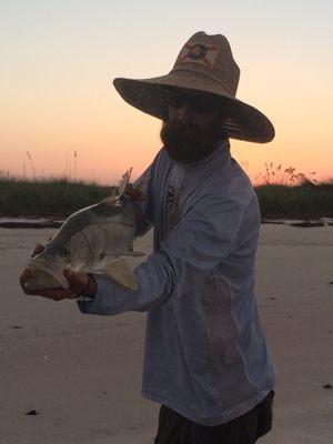 Sunset snook on one of our lovely beaches near Dunedin, Florida.