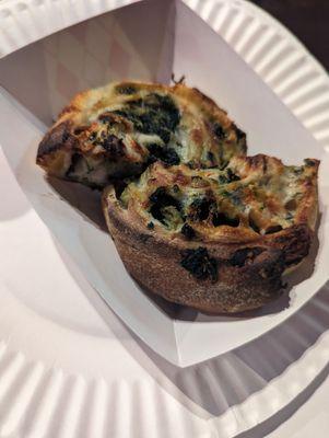 Spinach pinwheel