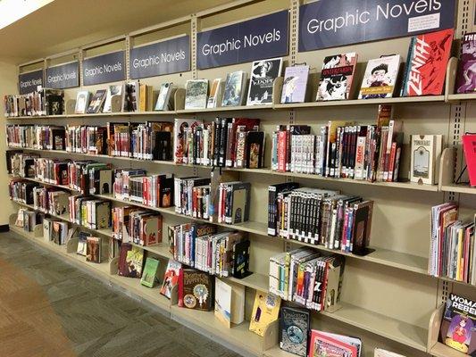 Upstairs- Adult comics, trades, graphic novels and manga.