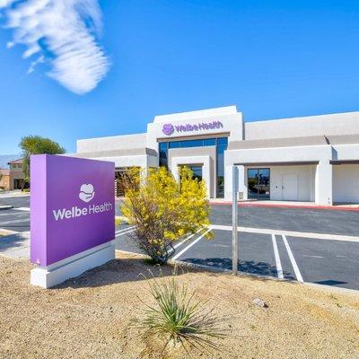 Front entrance of WelbeHealth's newest center in Coachella Valley.