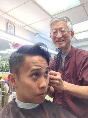 For the past year, Wing has been the one cutting my hair. Always a great conversation and great haircut with him!