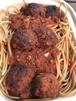 Spaghetti and Meatless Meatballs