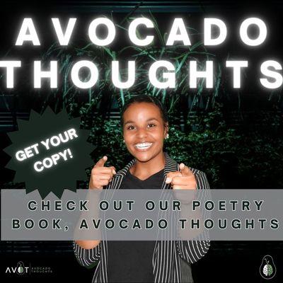 Amazon's Favorite sold out poetry book, Avocado Thoughts is available! Get your copy while supplies last!