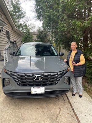 Mom and her NEW car