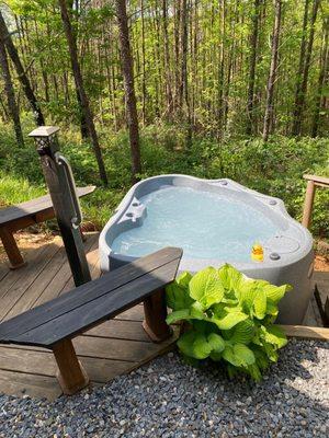 Cabin F's Hot Tub