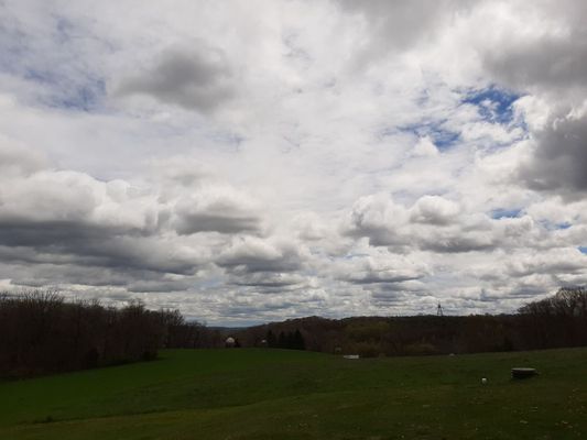 From the patio at the winery overlooking Berks County farmlands