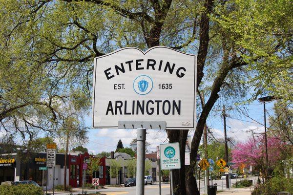 Entering Arlington from Cambridge.