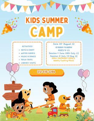 Call us today about The Summer Camp Session