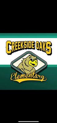 Creekside oaks elementary school with the mascot