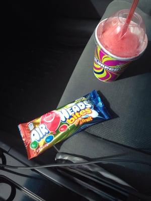 Free slurpee if you buy airheads today