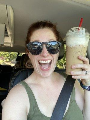 An iced coffee the size of my head?!? Why, don't mind if I do!!!