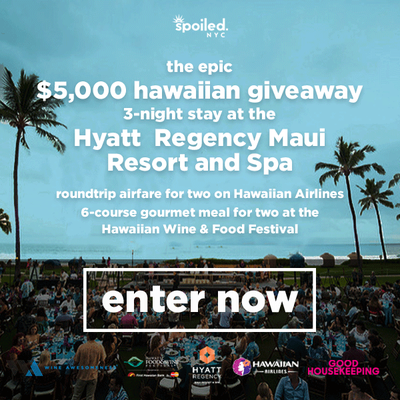 A banner ad for a giveaway ClickBoost executed for Hawai'i Food & Wine Festival.