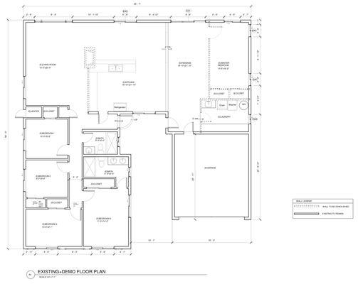 Single Family Home : Existing Floor Plan