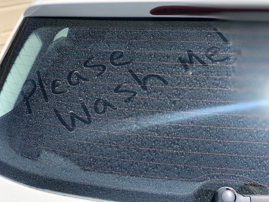 Is your car trying to tell you something? #LititzCarWash #WashMe