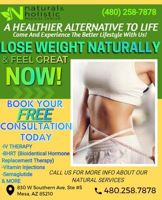 FREE CONSULTATION TO A BETTER HEALTHIER LIFESTYLE!

Dont wait another day, call now!