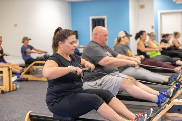 Rowing workouts in Wakefield, MA | Group fitness | Sweat Fixx