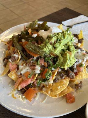 Carne asada nacho appetizer