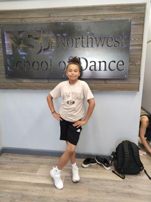 My granddaughter at Hip Hop class