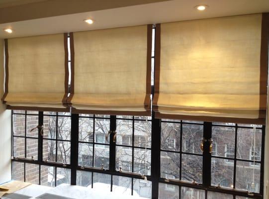 The Work Room produces all types of custom window treatments including roman shades, automated drapes, etc.