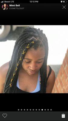 Knotless boxbraids