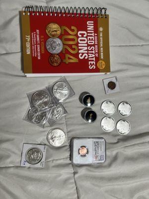 This all the silver and gold I bought from NNC, and the very helpful red book.