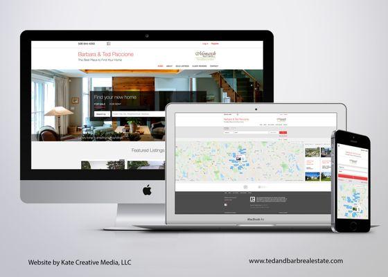 Realtors Ted and Barbara Paccione updated their ooutdated website with Kate Creative Media in 2018.