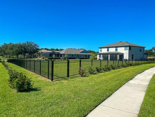 An aluminum fence enhances any home's or business. Aluminum fences won't fade or rust or rot and they require little to no maintenance.