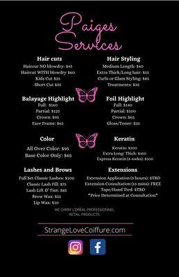 @strangelovecoiffure_paigehouck service menu