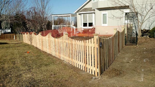 Concave Cedar Fence | Prime Fence Company, LLC