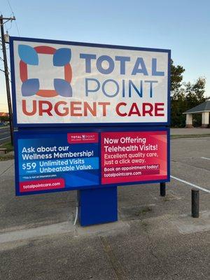 Total Point Urgent Care - Athens Signage