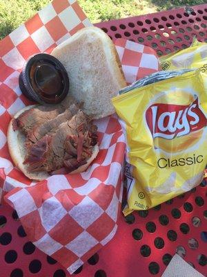 Brisket Sandwich Combo ($8)