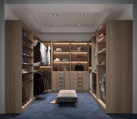 Walnut light closet