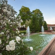 Beautiful fountains located right outside of our Independent Living Apartments!