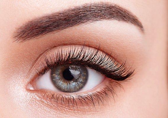 We offer eye lash extensions, eye brow tinting & makeup and hair styling!