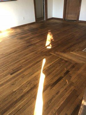 100-year-old floor restoration