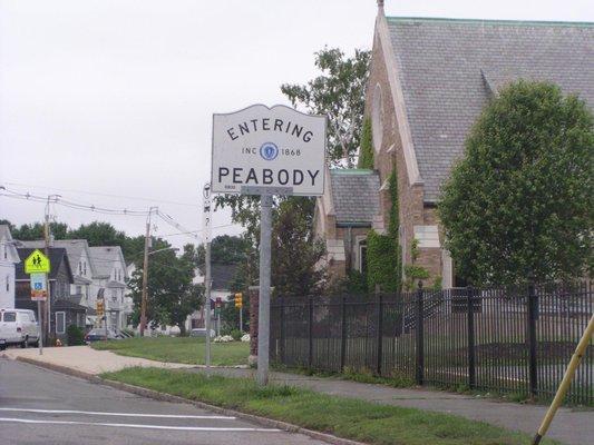 Entering Peabody from Salem.