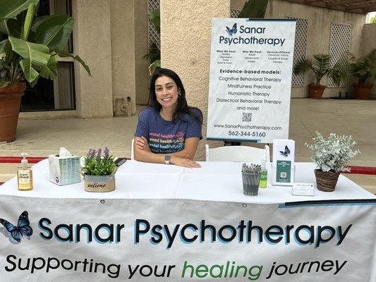 Sanar Psychotherapy in the community.