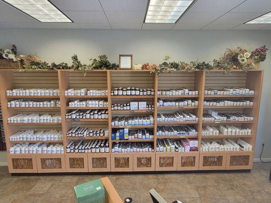 We have the largest selection of professional lines of vitamins and supplements in the Peoria area.