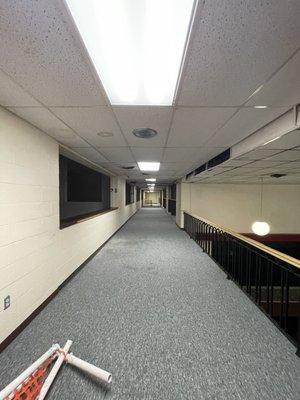 Upper racquetball viewing area (also mouldy and extremely leaky)