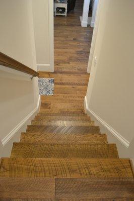 Custom treads at private home in Hampstead NC