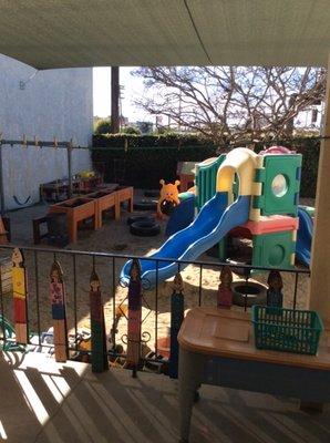 The kids LOVE the outdoor play area