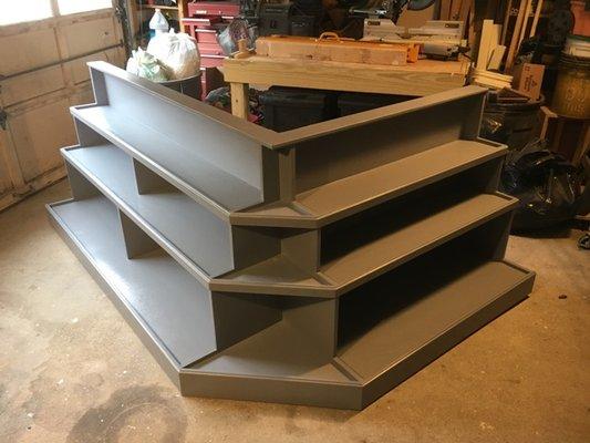 Custom built shelves