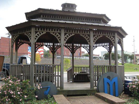 The gazebo at the Uptown Connection Trail