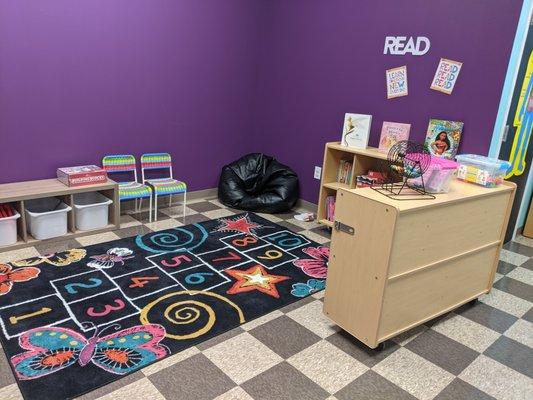 School age reading nook